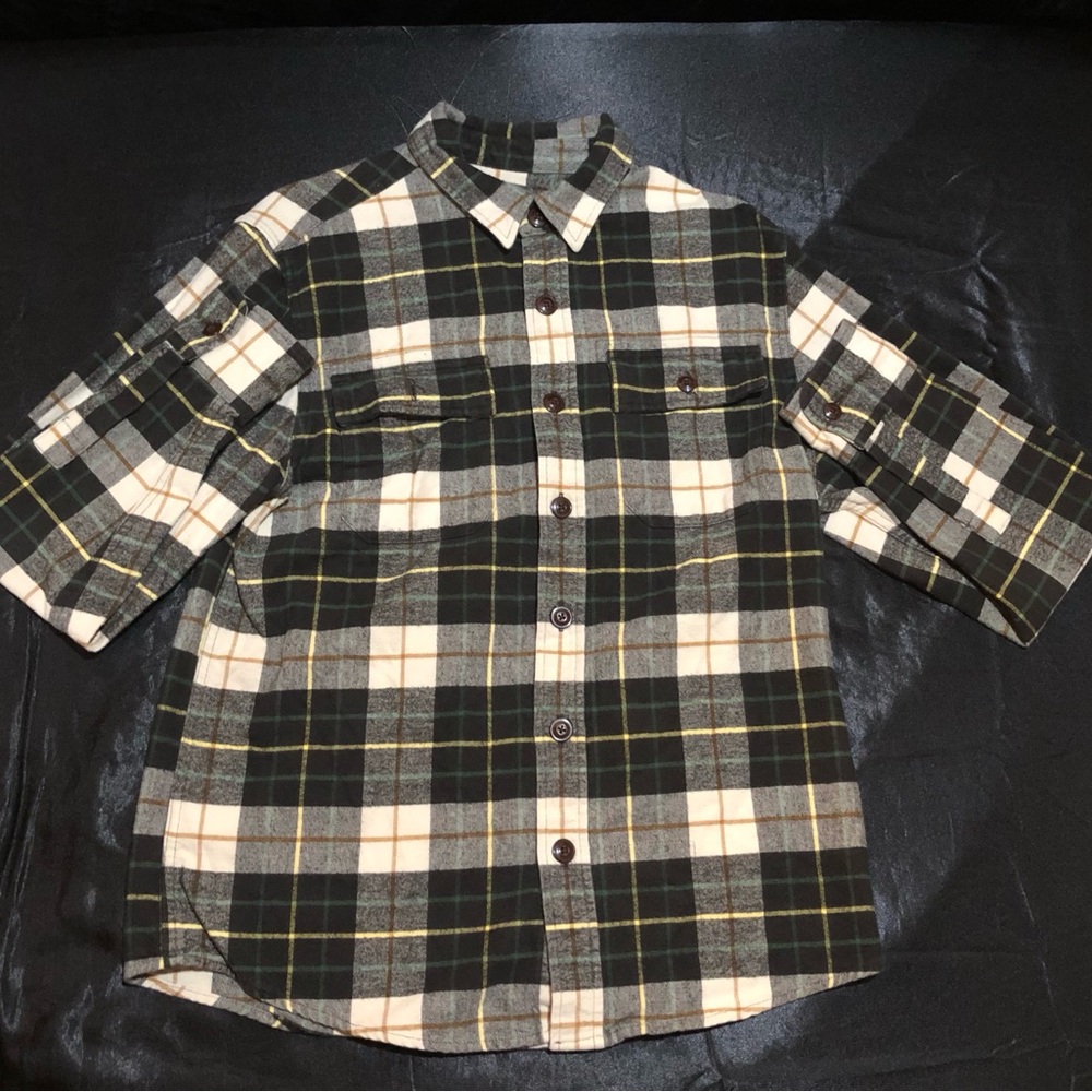 Signature Black and White Plaid Casual Shirt